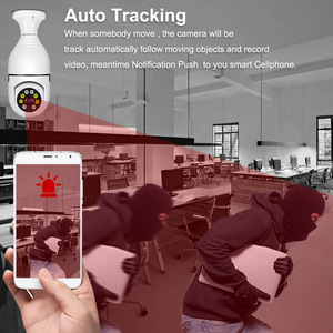 Wifi 2K Tuya Wifi Smart Kamera 2.4G Nachtsicht-Bewegungs erkennung 360 Rotate Tracking Doppel objektiv Glühbirne H.264/H.265 Video - Product Image 5