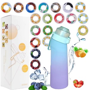 Nueva Botella de Agua con Fragancia a Frutas de Grado Alimenticio de 650 ml, 0% de Azúcar, con 7 Cápsulas de Sabor - Product Image 1