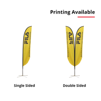 Admax Outdoor Advertising Flying Banner Swooper Promotion Impression personnalisée Teardrop Beach Flag Personalized Feather Flag Pole Kit