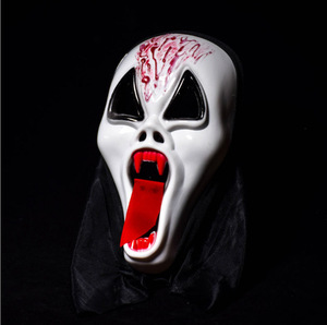 Venta al por mayor de fábrica Juguetes de Halloween Hombre Cara completa Prop Monografía Diablo Grito Mueca Muerte Máscara de terror - Product Image 1