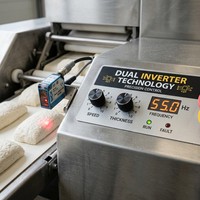 Machine à découper la pâte automatique professionnelle en acier inoxydable 304, diviseuse et bouleuse de pâte à poids précis pour pizza, pain, biscuits et petits pains