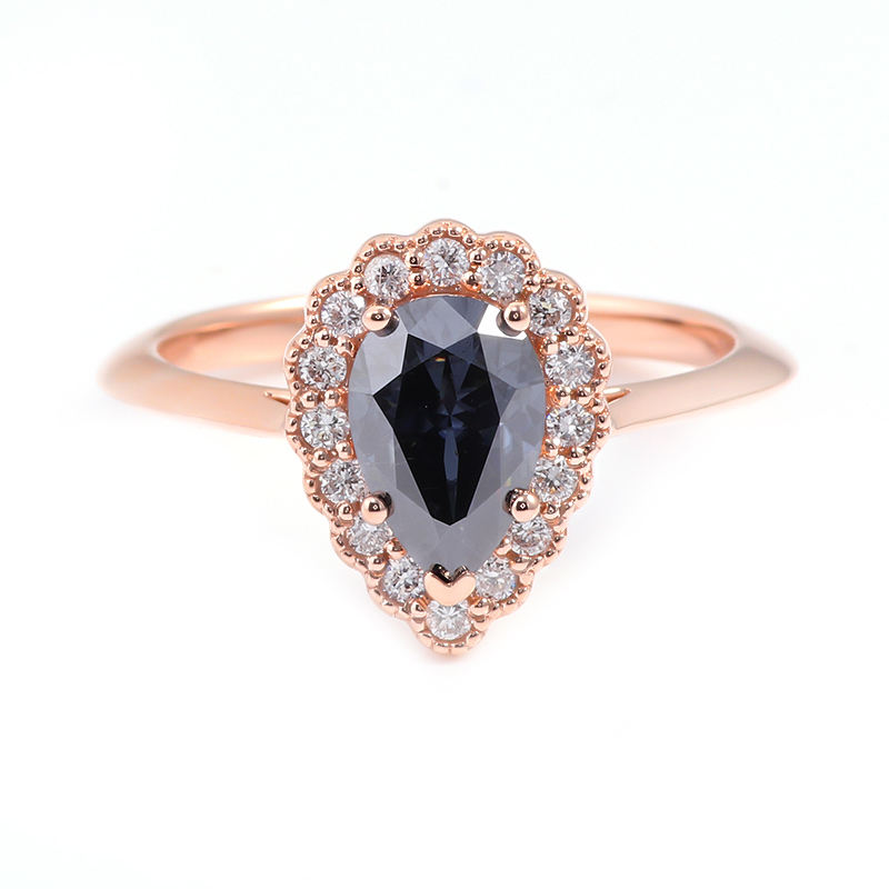 แหวนมอยซาไนต์ทองแท้ 14k