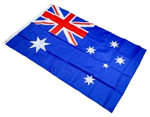 Drapeaux australiens avec bandes cousues Drapeau Couture d'épissage Extérieur Intérieur Couleur vive Toile En-tête <span class=keywords><strong>et</strong></span> Double couture - Product Image 1