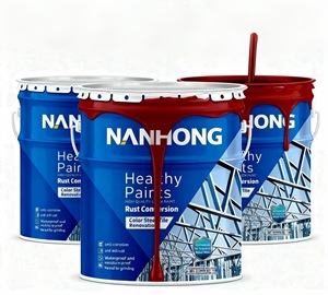 Pintura Convertidora de Óxido Rojo Nanhong Eco-Liquid a Base de Agua, Antioxidante y Antidecoloración, para Puertas y Ventanas Metálicas - Aplicación con Brocha - Product Image 2