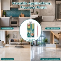Mortier époxy bi-composant adhésif de qualité industrielle pour carrelage céramique et porcelaine, idéal pour le remplissage, étanche, pour cuisine, douche et construction