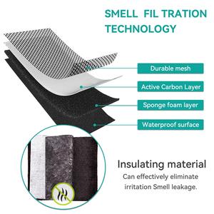 ナイロン & オックスフォード防臭スタッシュケースコンテナトラベル収納バッグ、コンビネーションロック防臭バッグ付き - Product Image 4