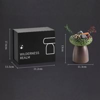 CWM Luxe Unique – Supports en Ciment et Béton Vides pour Bougies, Contenants pour Bougies en Cire de Soja Parfumées, Pots à Bougies, Diffuseurs à Bâtonnets
