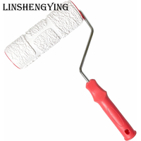 LSY Rouleau de peinture à motifs 8 ''pour la décoration murale Rouleau en caoutchouc de texture de brique classique Décoratif Ménage DIY