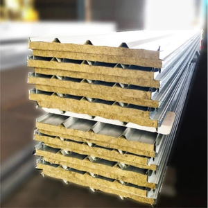 Panneaux sandwich modernes en <span class=keywords><strong>laine</strong></span> <span class=keywords><strong>de</strong></span> <span class=keywords><strong>roche</strong></span> écologiques pour la construction <span class=keywords><strong>de</strong></span> murs extérieurs, toitures et joints latéraux, avec application en entrepôt et sous-sol - Product Image 5