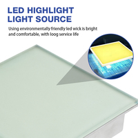 Lampes LED encastrées au sol de haute qualité, en verre trempé de 12 mm, IP66, éclairage linéaire encastré dans le sol, lampe encastrée dans les briques, éclairage souterrain, télécommande