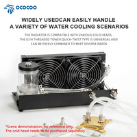 External All-in-One Water Cooling System with Pump Reservoir G1/4 Thread Integrated Liquid Cooler for AI Server Medical DIY