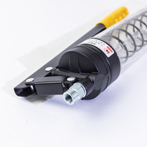 Pistolet à graisse pneumatique en alliage d'aluminium transparent robuste de 600 cc à tige unique pour équipement industriel KB-025 - Product Image 6