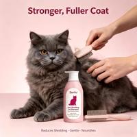 Shampooing Doux et Nourrissant Anti-Chute pour Chats et Chiens Marque Blanche – Formule Réduit la Perte de Poils, Nettoyage en Profondeur pour un Pelage Sain