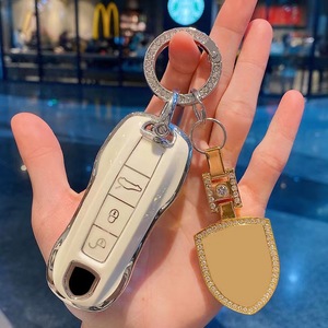 Thời trang cao cấp TPU <span class=keywords><strong>Key</strong></span> Bìa trường hợp thông minh điều khiển từ xa 3 nút Keychain bảo vệ cho <span class=keywords><strong>Porsche</strong></span> - Product Image 2