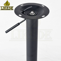 Pied de table réglable en hauteur à 4 pattes en aluminium avec vérin à gaz pour tables de salle à manger, de bar, de café et de conférence