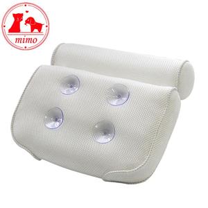 Coussin de bain 3D en maille pour Spa, coussin de bain antidérapant, oreiller <span class=keywords><strong>repose</strong></span>-<span class=keywords><strong>tête</strong></span> avec ventouses pour le cou et le dos de la salle de bain - Product Image 1