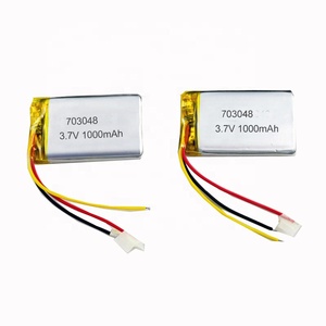 1000Mah 703048 3,7 v cell quadcopter Battery de ion lithium polymer cells packet with connector for ups - Product Image 1