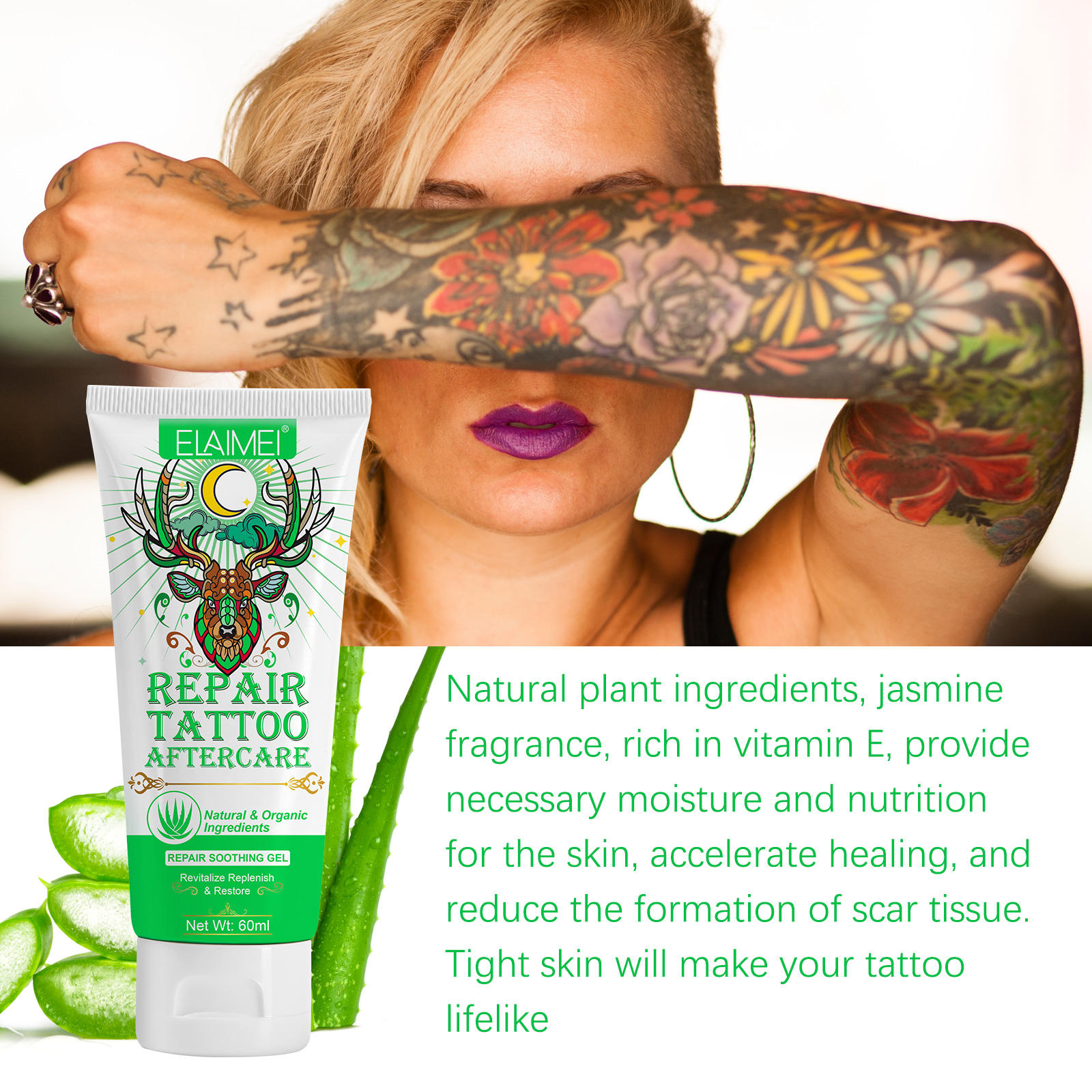 Healing Moisturizer After Tattoo Easytattoo 100 Ml Made In France - View #4