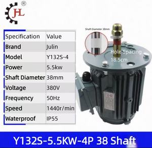 Moteur métallique à flux croisé JULIN 5,5 kW 4P 380V - Product Image 4