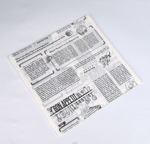 Papier sulfurisé personnalisé en gros, papier à sandwich, papier à burger, papier sulfurisé imprimé de qualité alimentaire, vente chaude - Product Image 1