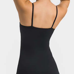 Penjualan Terbaik rok Golf Tenis punggung terbuka seksi wanita olahraga nilon lembut 2 in 1 gaun Yoga - Product Image 6