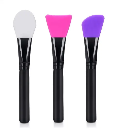 3Pcs Soft Silicone Facial Mask brush Makeup Brush Set