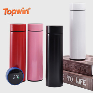 Bouteille isotherme en acier inoxydable avec affichage numérique de la température, tasse de mesure de température intelligente à LED, thermos sous vide - Product Image 1