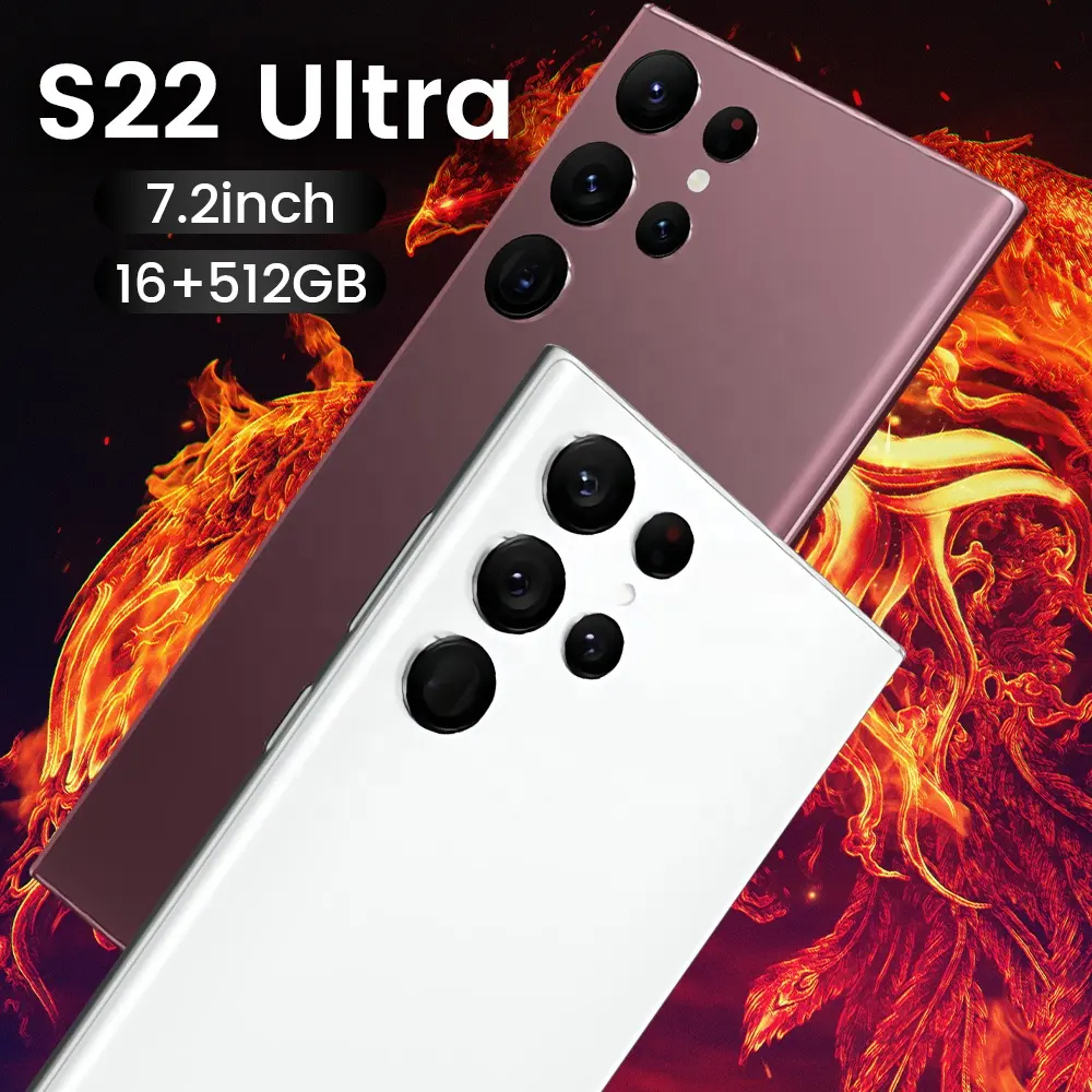 Free shipping for 5G Smartphone S22 U Itra 7.2 inch Full Screen Android Mobile Phones With Face ID Original Unlocked Cell Phone