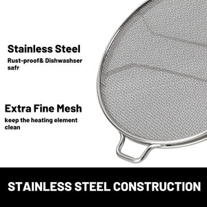 Accessoires de remplacement pour écran anti-éclaboussures en acier inoxydable, compatibles avec les grills <span class=keywords><strong>d</strong></span>'<span class=keywords><strong>intérieur</strong></span> Nin-ja IG600 / IG601 / IG651 - Product Image 5