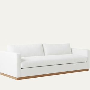 Sofá Moderno Tapizado en Madera Sólida, Minimalista y Contemporáneo, de Dos Plazas, para Sala de Estar o Apartamento, Muebles Premium Personalizados OEM Indonesia - Product Image 1