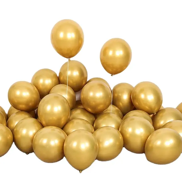 Confetti Ballon Decor Kid 50pcs 12 Inch Metallic Gold White Pearl Balloons Baby Shower Wedding Birthday Party Navy Blue Gold