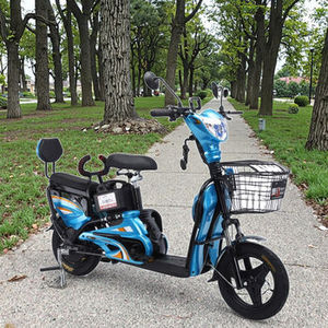 Bicicleta Eléctrica Urbana Ligera con Marco de Aluminio, Motor Trasero Digital sin Escobillas de 48V 350W y 3 Velocidades, con Batería de Plomo-Ácido - Product Image 2