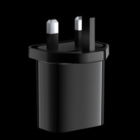 Chargeur rapide GaN 25W, prise EU US UK, double port USB C et USB A, chargeur mural certifié CE RoHS ERP, adaptateur secteur pour iPhone Samsung