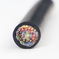 Câble de chaîne de traînée flexible conducteur en cuivre PVC isolé blindé LIBIN NBR-JTVP 50x0.25 -40C ~ + 105C pour le levage