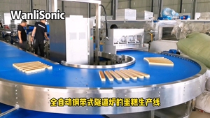 Línea de Producción de Bizcochos WANLI, Maquinaria Automática para Panadería, para Fábrica de Pasteles - Product Image 3