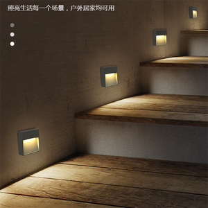 Modern Outdoor Aluminium <strong>Recessed</strong> Step <strong>Ladder</strong> Led Stair <strong>Light</strong> 117Mm 150Mm 200Mm Different Wall Lamp for Home Office Garden - Product Image 5