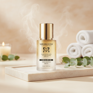 Sérum MIRABLOOM GOLD CELLTOX 30ml Or 24K Triple Peptide Niacinamide Adénosine Éclaircissant Anti-rides Écologique Visage et Corps - Product Image 1