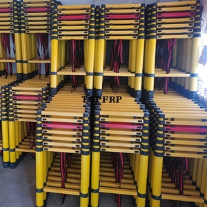 Insulation <b>Ladder</b> High Voltage Telescopic Fiberglass Frp Tool Box Escalera Industrial De Frp Step <b>Ladders</b> Accepted Frp Merdiven - Product Image 5
