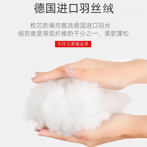 Hotel Supplies 3D Hotel <b>Pillow</b> Core 3 Height Options <b>Neck</b> Support Antibacterial White Rectangle Synthetic Fiber <b>Pillow</b> - Product Image 2