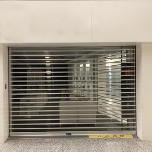 Customized Commercial Shop Transparent PC Acrylic Sliding <strong>Door</strong> Automatic Polycarbonate Slat <strong>Rolling</strong> Shutter <strong>Door</strong> - Product Image 3