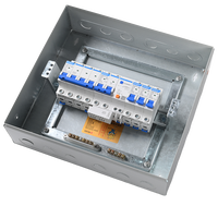 QHECO PZ30-J Boîtier de distribution électrique domestique à 12 voies, norme nationale, installation encastrée, ensemble complet