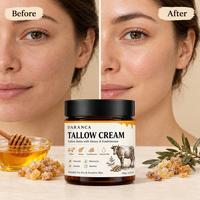 Baume Corporel Hydratant et Nourrissant au Suif de Bœuf Bio Naturel – Crème Visage et Lotion pour Peaux Sèches