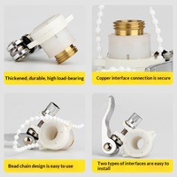 Adaptateur de raccord de tuyau d'arrosage en cuivre pour robinet, connecteurs en Y, anti-goutte, verrouillage à une touche, raccord d'irrigation