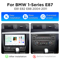 Radio para Auto Junsun con Android Carplay para BMW Serie 1 E88 E82 E81 E87 2004-2011, Reproductor Multimedia con GPS y Navegación