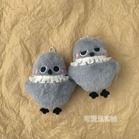 Calidad lindo Cuervo felpa pájaro negro peluche pingüino colgante decoración tipo alivio del estrés juguete PP algodón