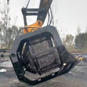 Cubo de cribado de excavadora con cesta de rejilla ajustable, perfecto para suelos pedregosos y gestión de residuos - Product Image 4