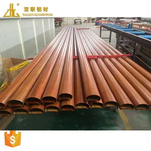 Foshan Aluminium Product Manufacturer Aluminium Tubes Wood Finish Profile