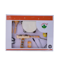 Yong Xin LX-9 Natural Color Wooden Maraca Percussion Set-High Quality Toy for Kids