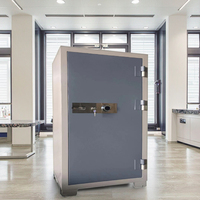 Caja Fuerte Grande de Acero con Cerradura Digital y de Llave, Resistente al Fuego y al Agua, para Uso en el Hogar, Hotel u Oficina, con Certificación CE