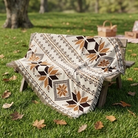 Multifunktionale Vintage-Sofadecke für den Hausgebrauch Gewebte Jacquard-Tapisserie Wurfdecke